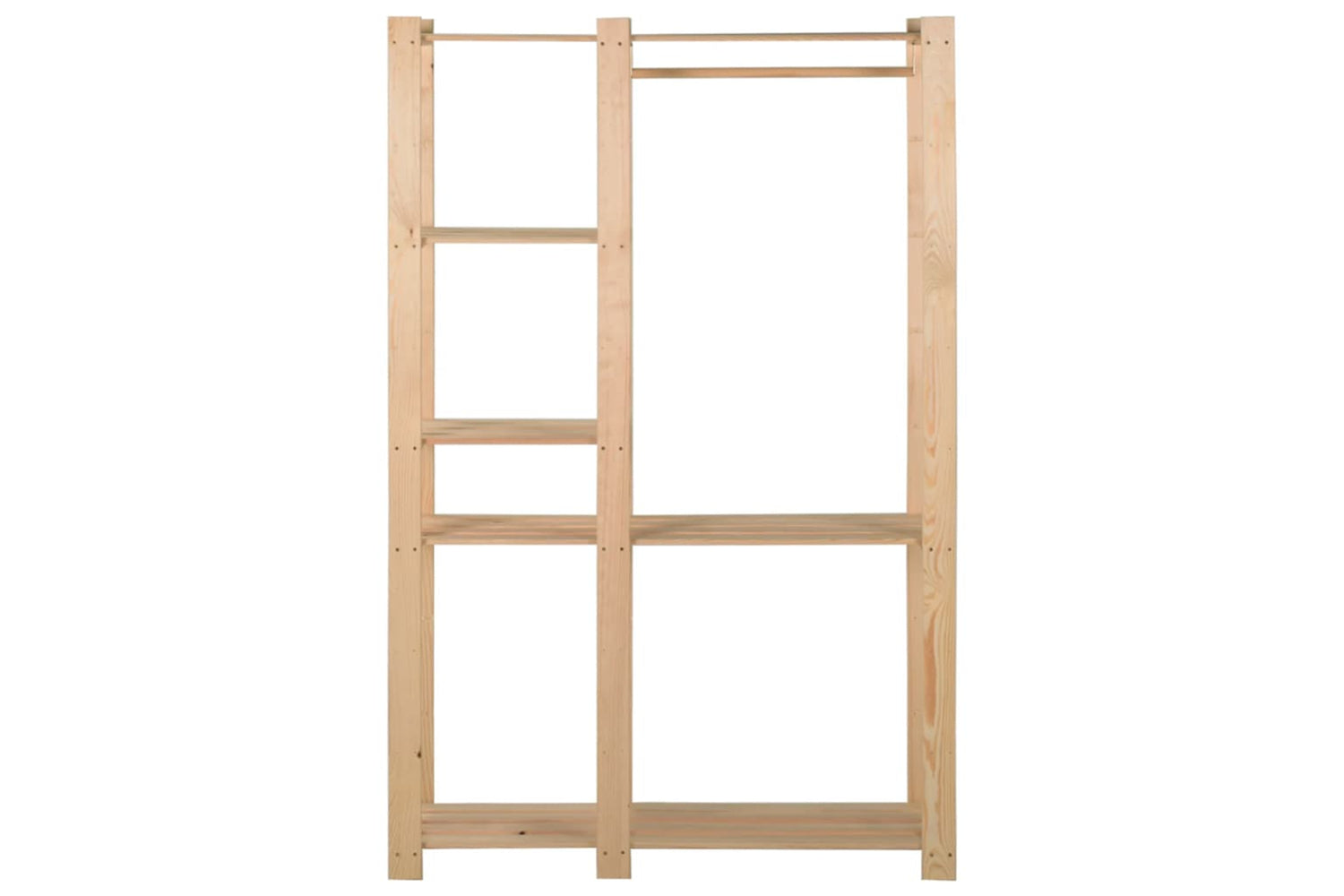 vidaXL 327324 Clothes Rack 110x38x170cm Solid Pinewood-3