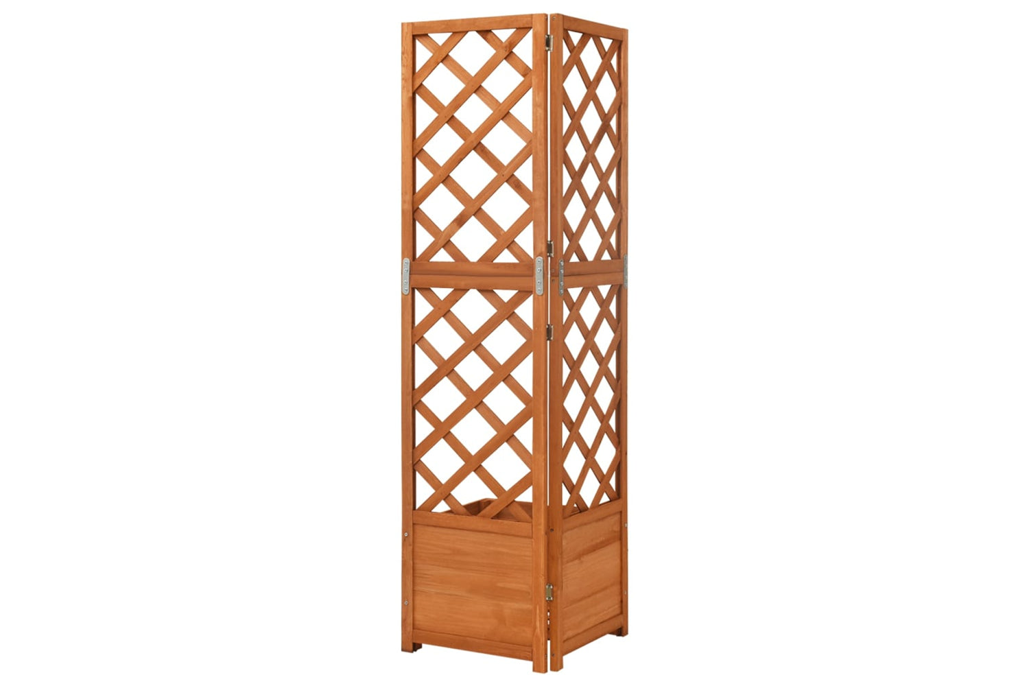 vidaXL 316411 Corner Trellis Planter 40x40x150cm Solid Fir Wood-3