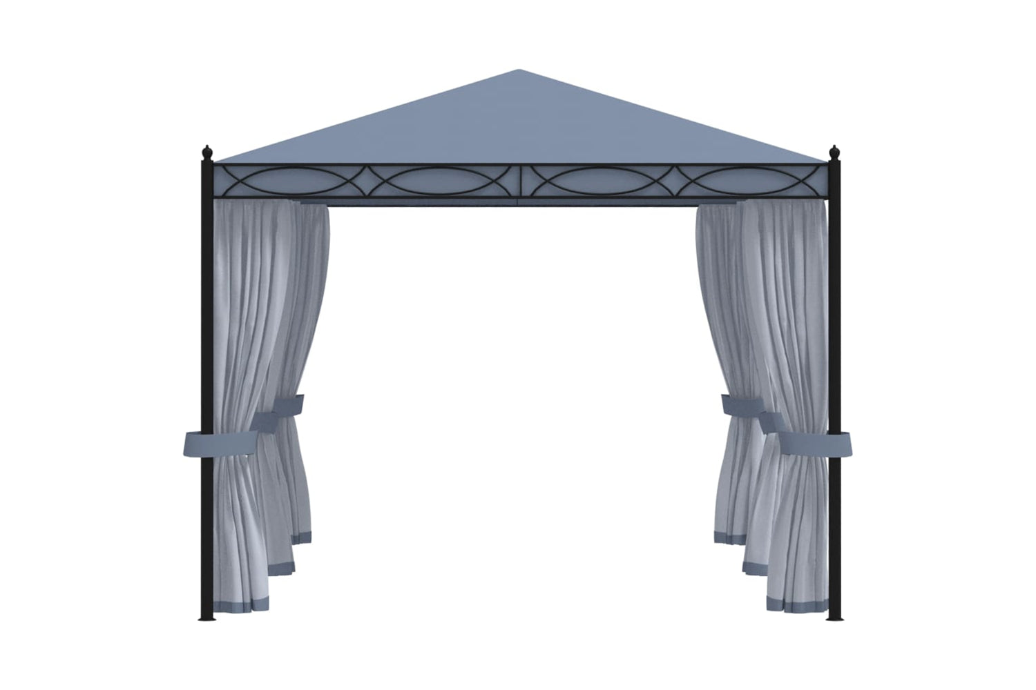 Vidaxl 48057 Gazebo With Mesh Screens 3x4 M Anthracite Steel-3
