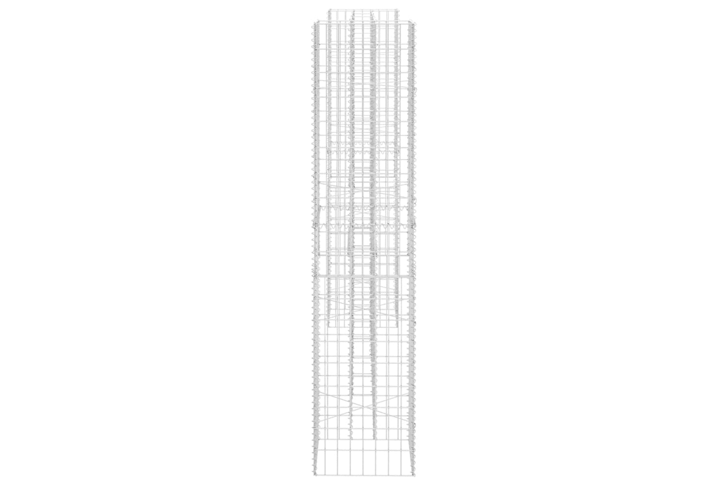 vidaXL 145664 H-shaped Gabion Planter Steel Wire 260x40x180cm-3