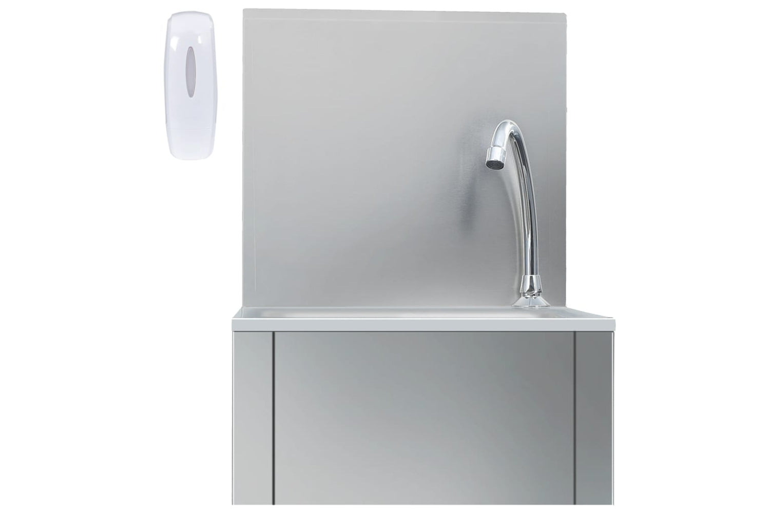Vidaxl 51114 Hand Wash Sink With Faucet And Soap Dispenser Stainless Steel-3