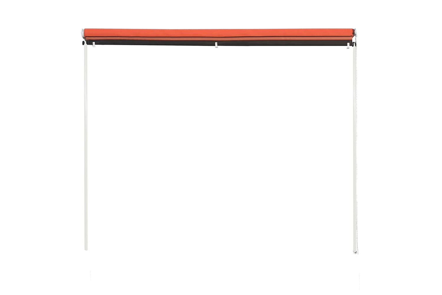 vidaXL 145894 Retractable Awning 150x150cm Orange And Brown-3
