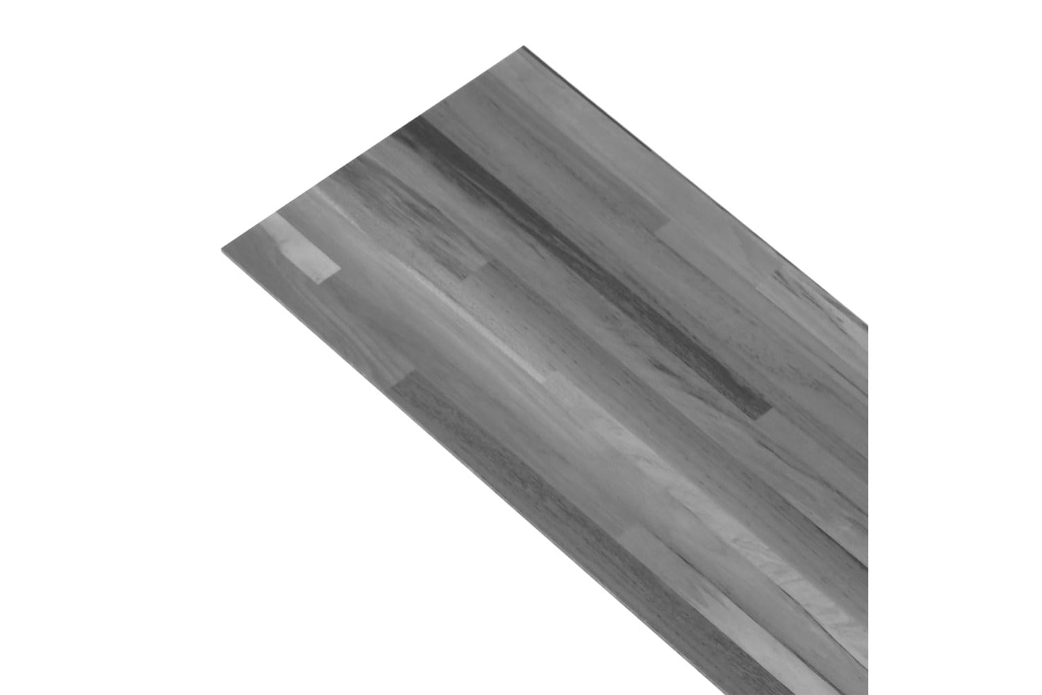 Vidaxl Pvc Flooring Planks 5.02 MÂ² 2 Mm Self-adhesive Striped Grey-4