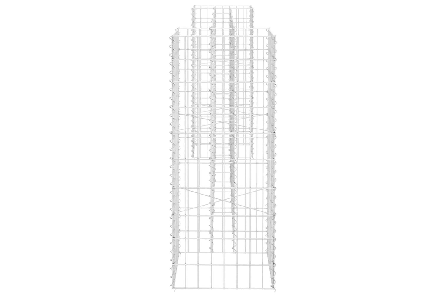 vidaXL 145661 H-shaped Gabion Planter Steel Wire 260x40x100cm-3