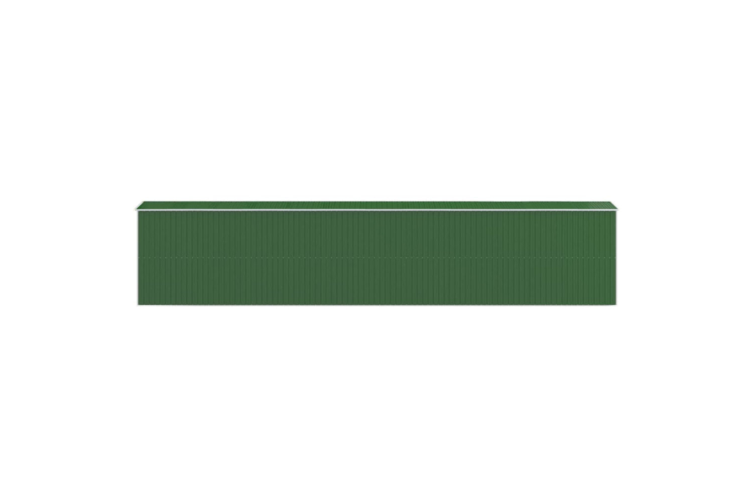vidaXL 3147437 Garden Shed Green 192x1021x223cm Galvanised Steel-4