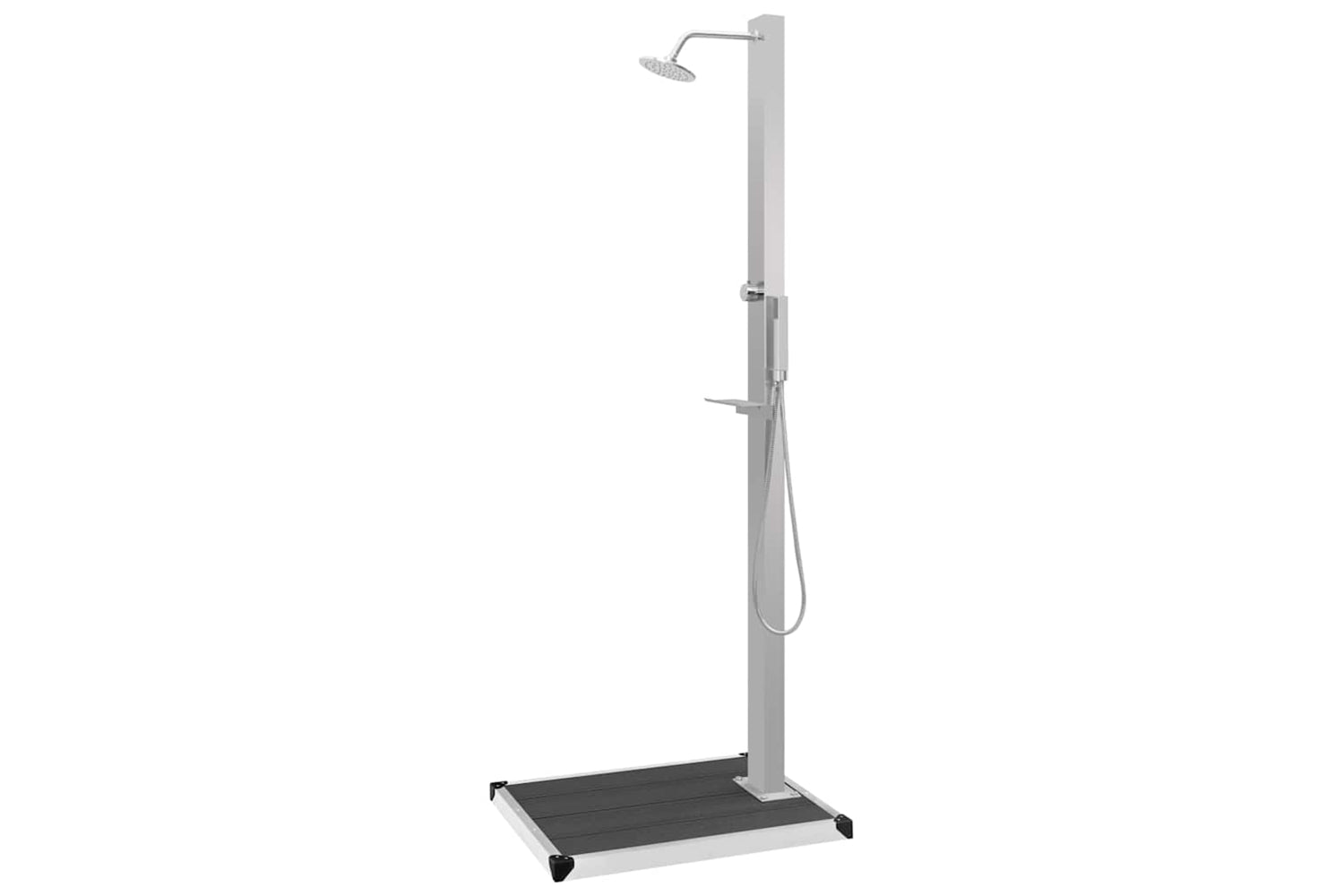 Vidaxl 3051286 Outdoor Shower With Tray Wpc Stainless Steel-5