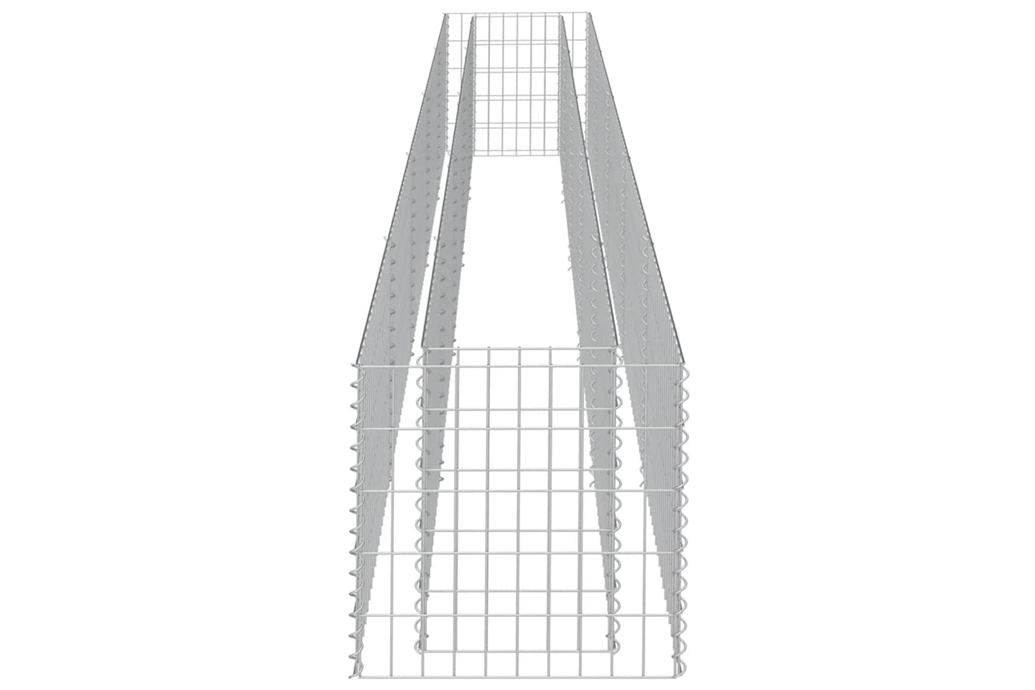 vidaXL 143565 Gabion Raised Bed Galvanised Steel 450x50x50cm-5