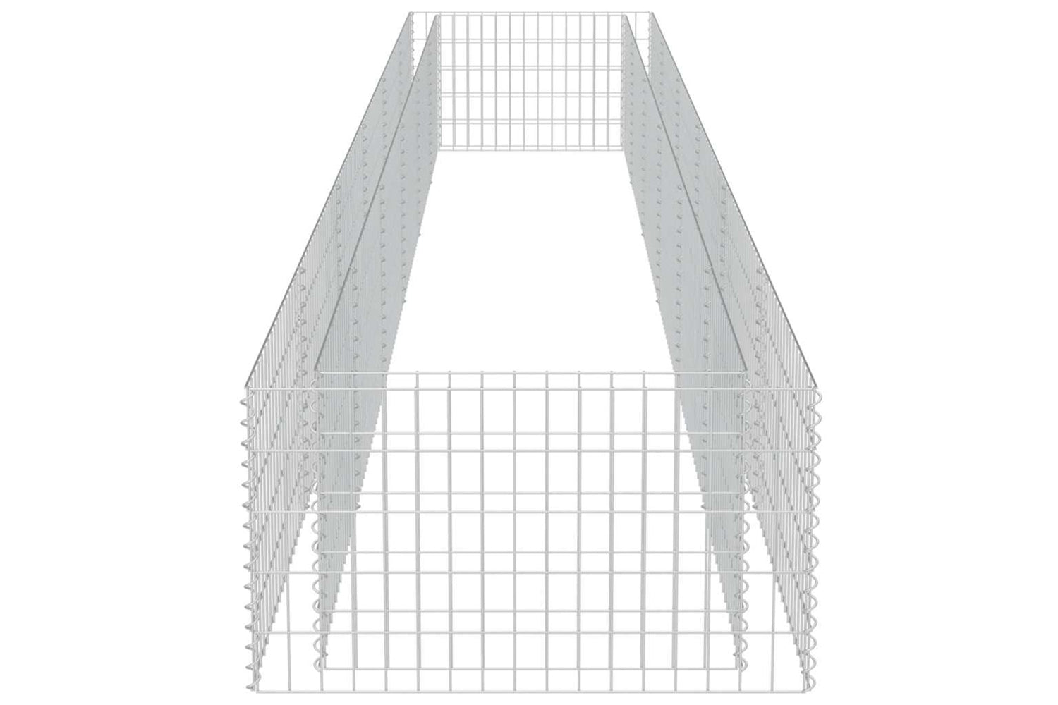 vidaXL 143555 Gabion Raised Bed Galvanised Steel 540x90x50cm-5