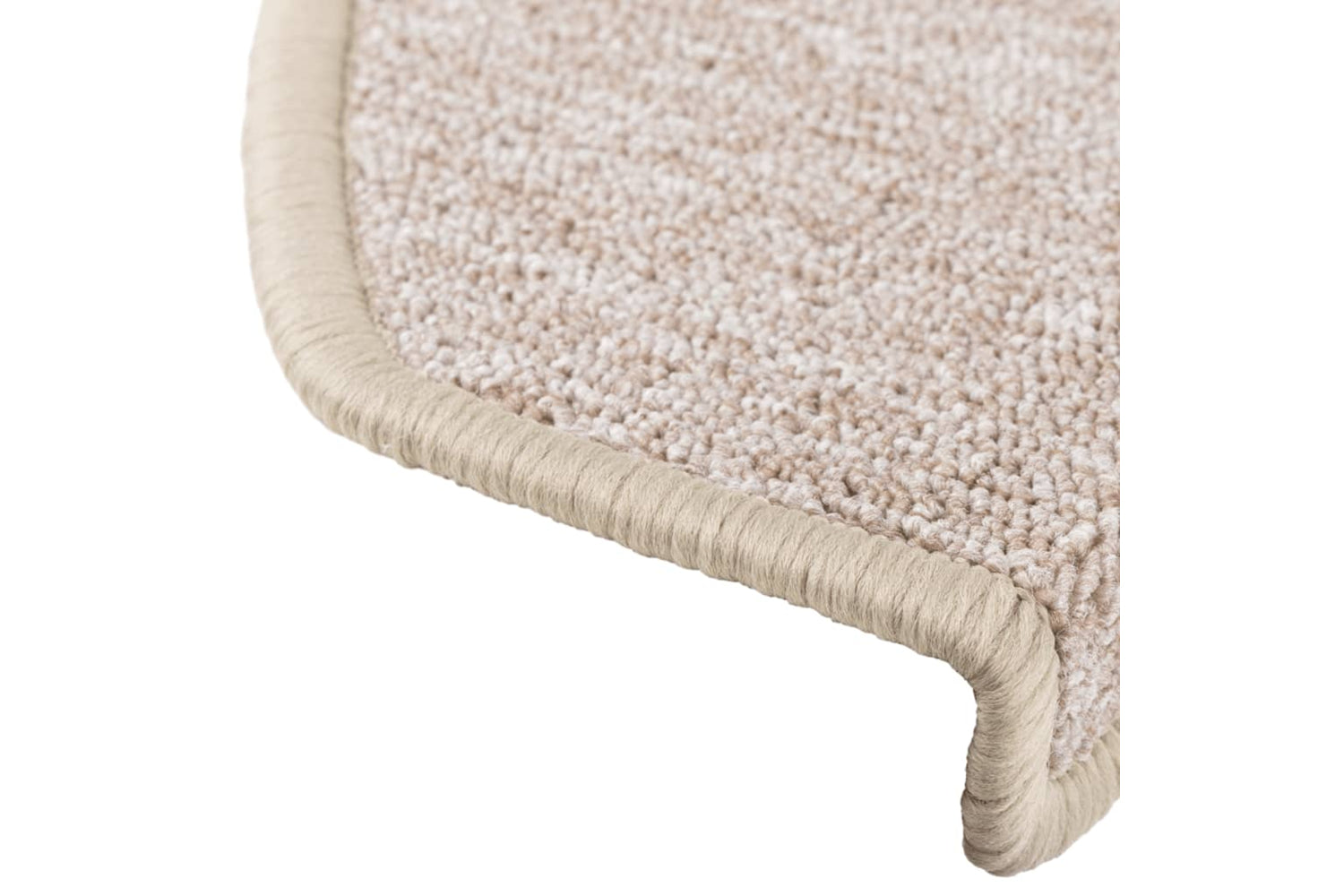 vidaXL 133890 Carpet Stair Treads 15 Pcs Taupe 65x24x4cm-6