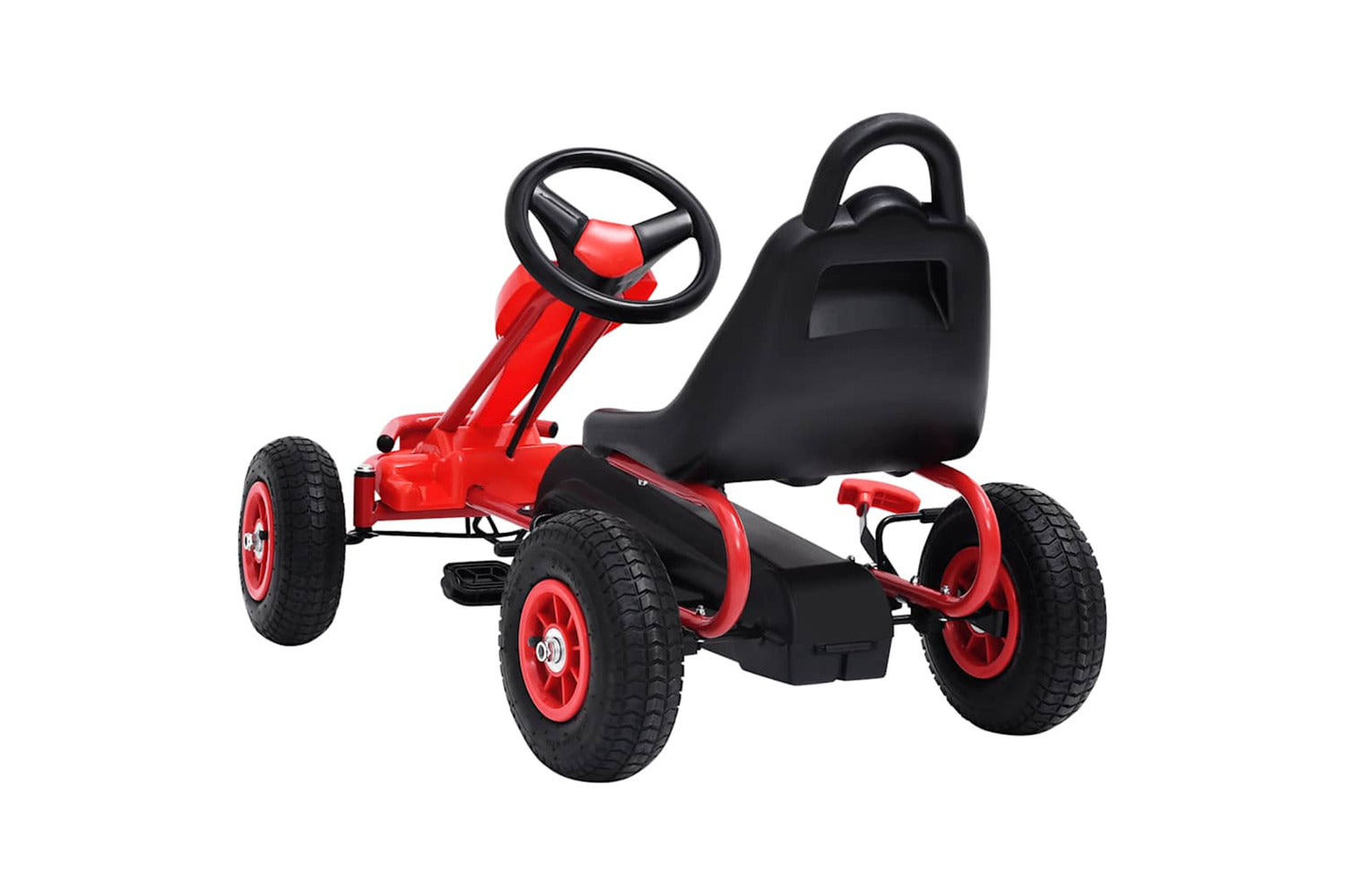 Vidaxl Pedal Go-kart With Pneumatic Tyres | Red-4