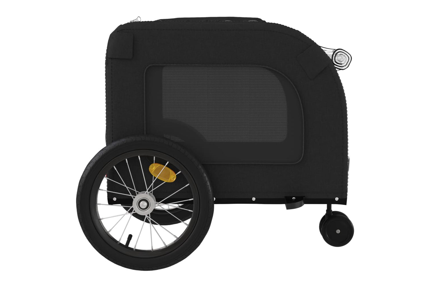 Vidaxl 93856 Pet Bike Trailer Black Oxford Fabric And Iron-6