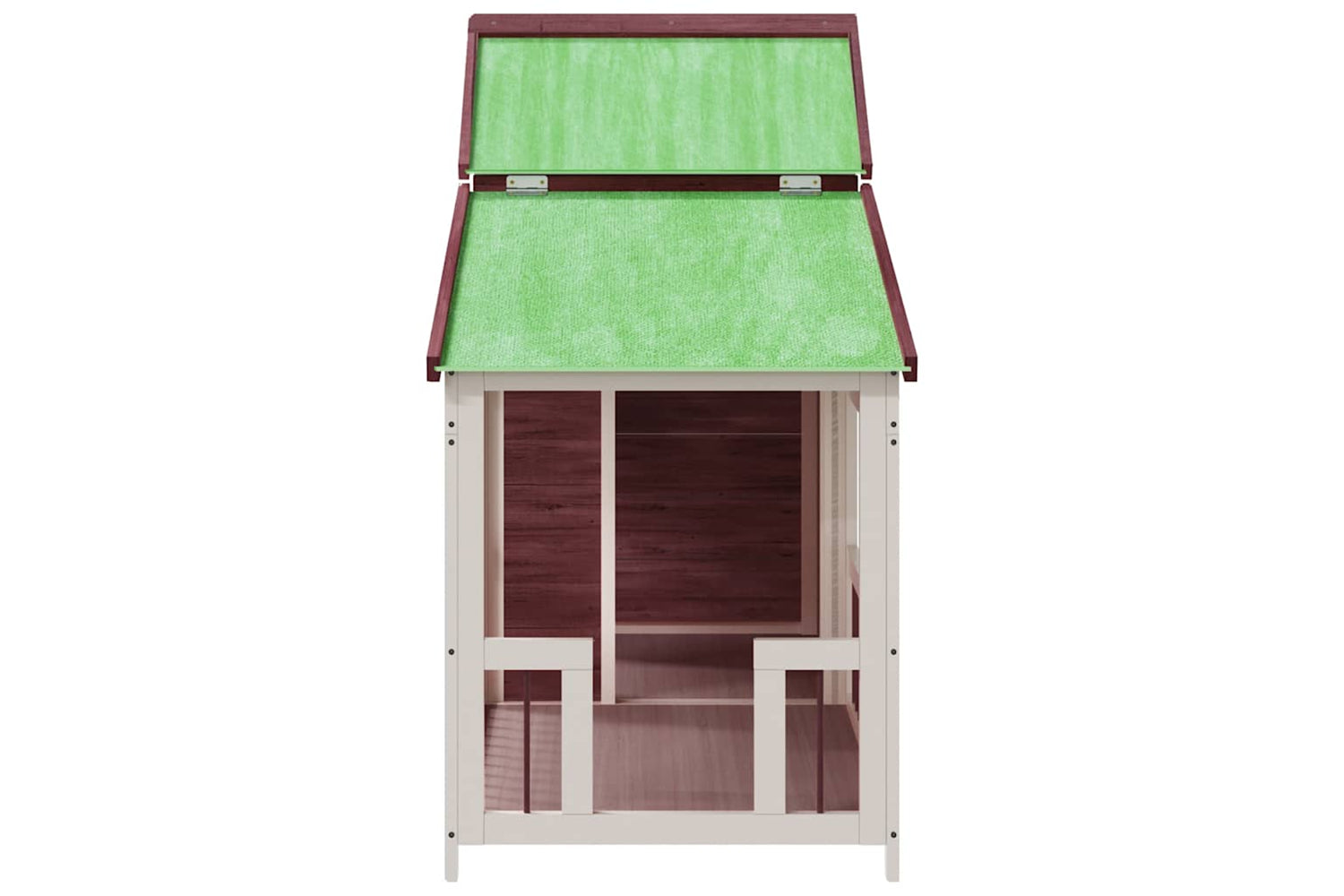 vidaXL 172263 Dog Kennel Mocha 143x60.5x109cm Solid Wood Pine-3