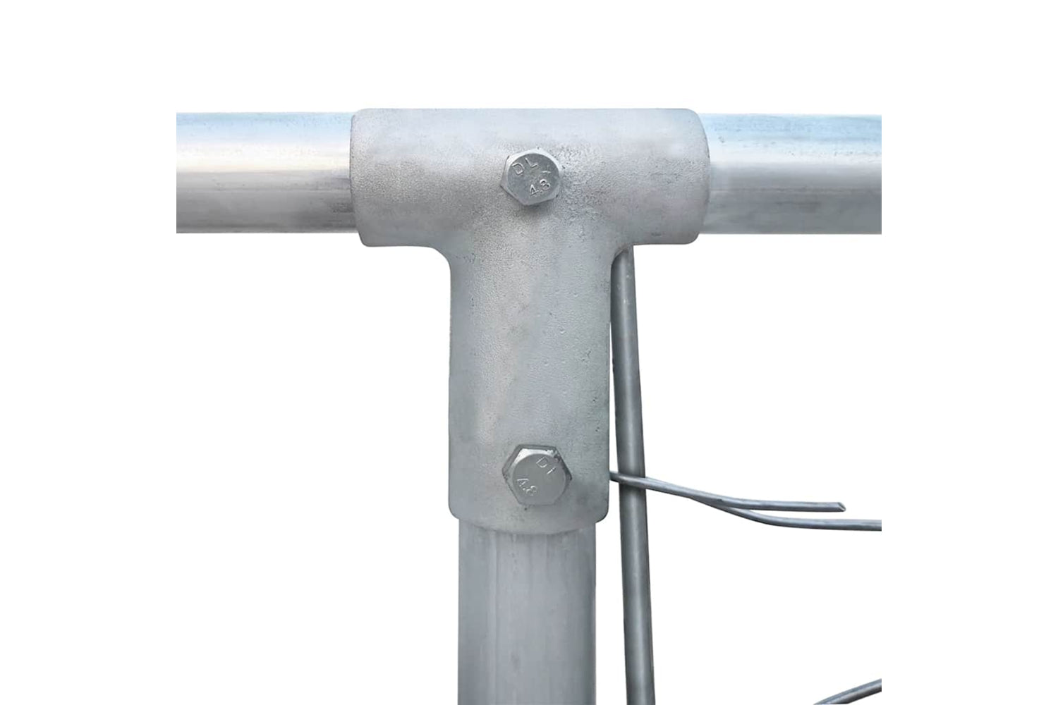 Vidaxl Outdoor Dog Kennel Galvanised Steel 4x4x1 M-5