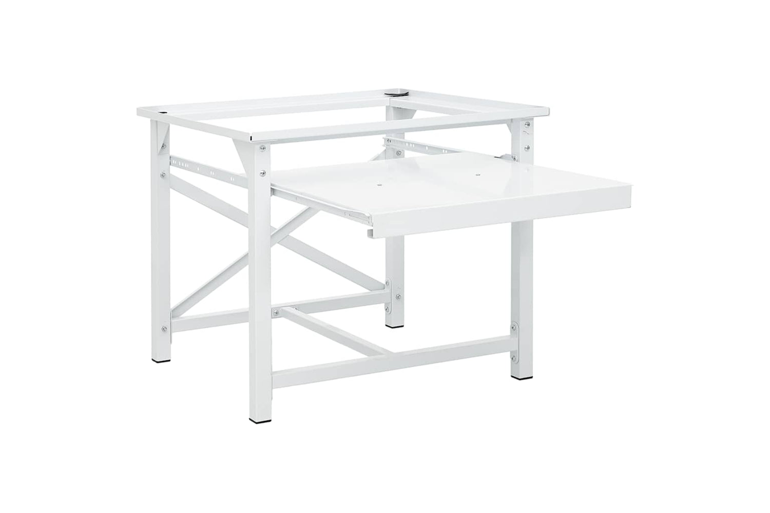 Vidaxl 50449 Washing Machine Pedestal With Pull-out Shelf White-6