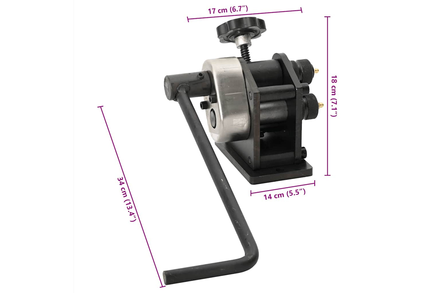 Vidaxl 141317 Manual Roll Bending Machine-7