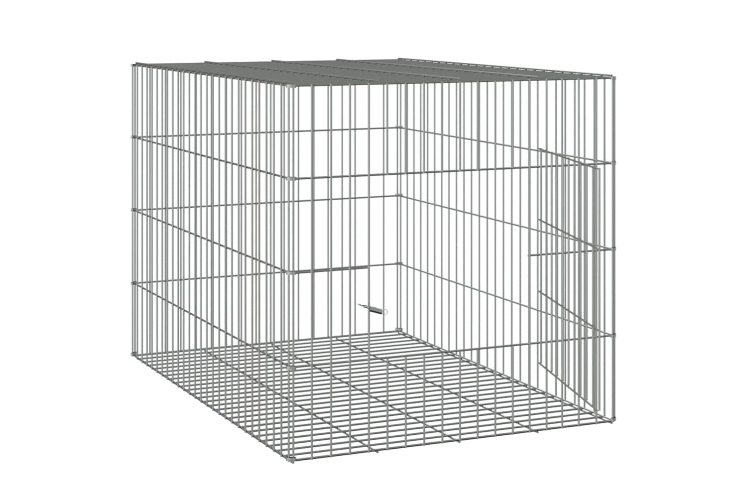 vidaXL 171567 Rabbit Cage 78x54x54cm Galvanised Iron-3