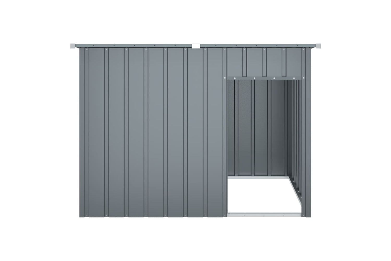 vidaXL 172572 Dog House With Roof Anthracite 153x91x110cm Galvanised Steel-3