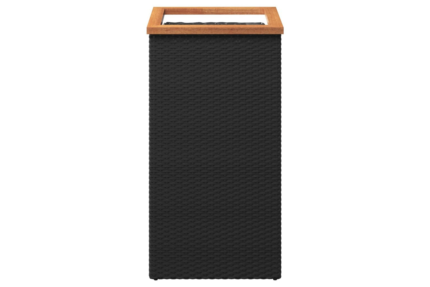 vidaXL 319415 Planter Black 40x40x80cm Poly Rattan-2