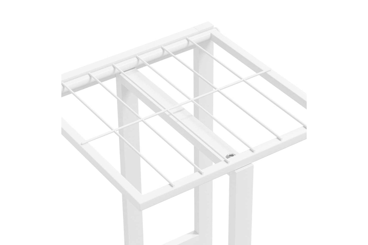 vidaXL 336111 5-floor Flower Stand 43x22x98cm White Metal-7