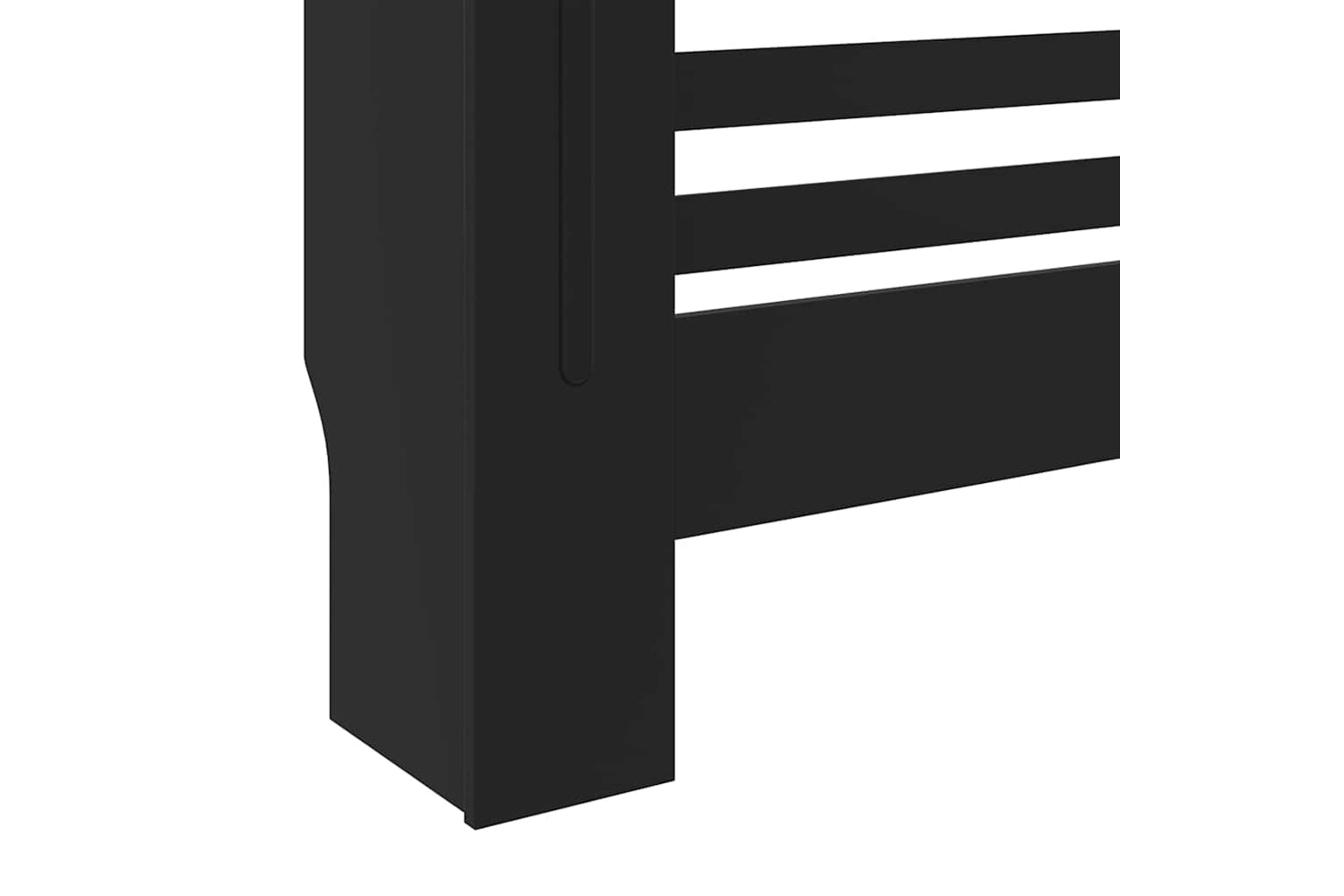 vidaXL Mdf Radiator Cover Black 78cm-6