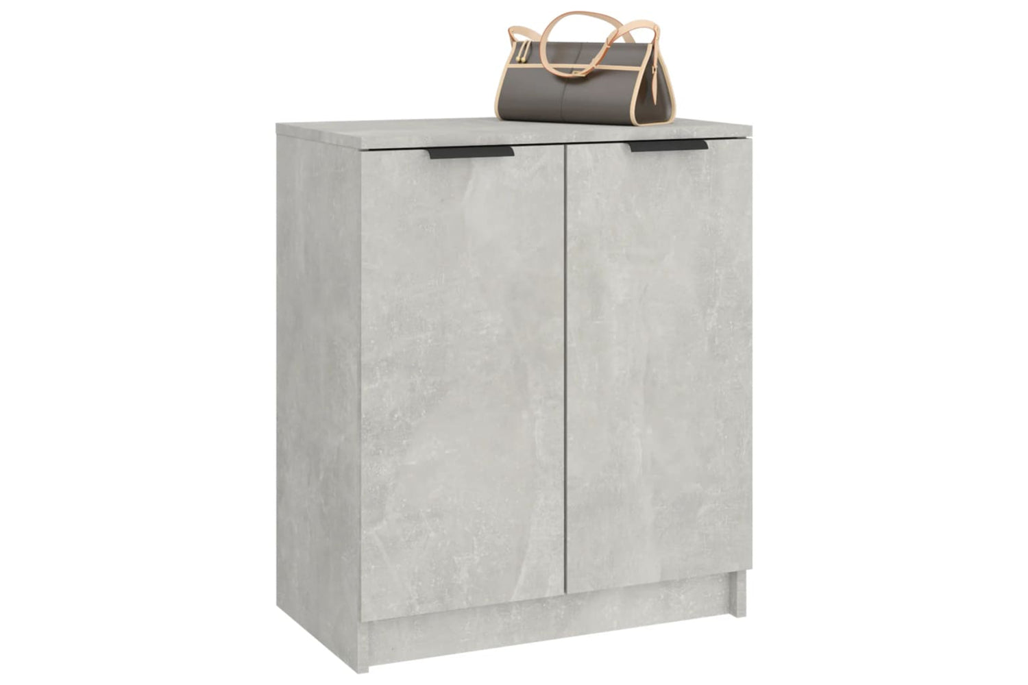 vidaXL 811425 Shoe Cabinet Concrete Grey 59x35x70cm Engineered Wood-6