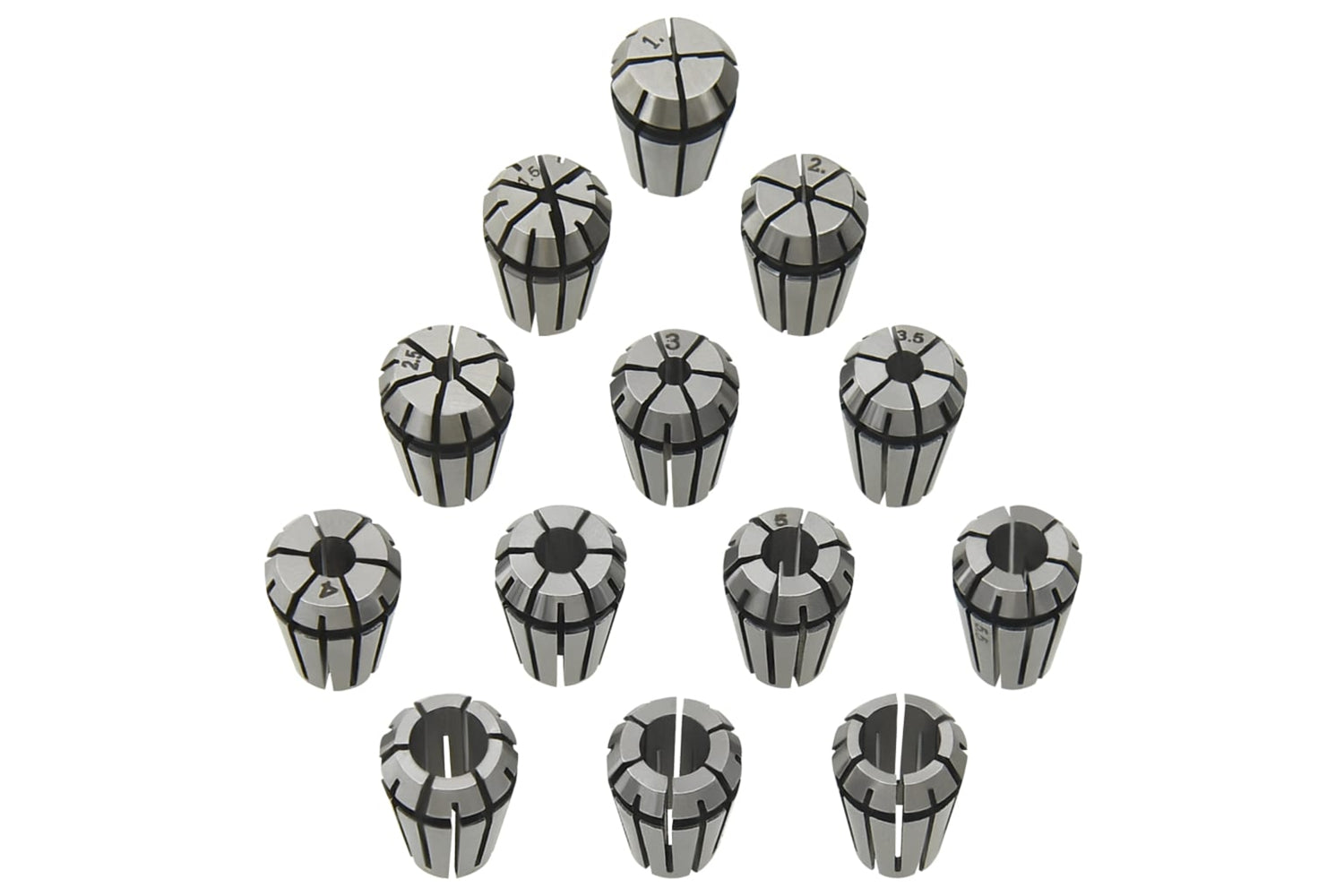 Vidaxl 146720 Er11 Collets 13 Pcs Turning Tool Set-2