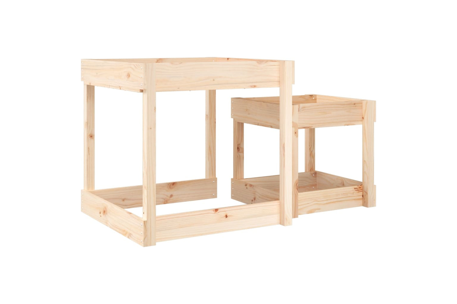 vidaXL 825051 Sand Tables 2 Pcs Solid Wood Pine-5