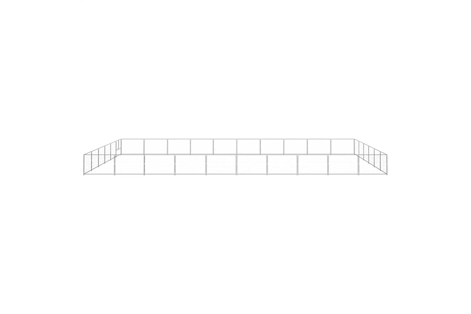 Vidaxl 3082178 Dog Kennel Silver 60 M2 Steel-3