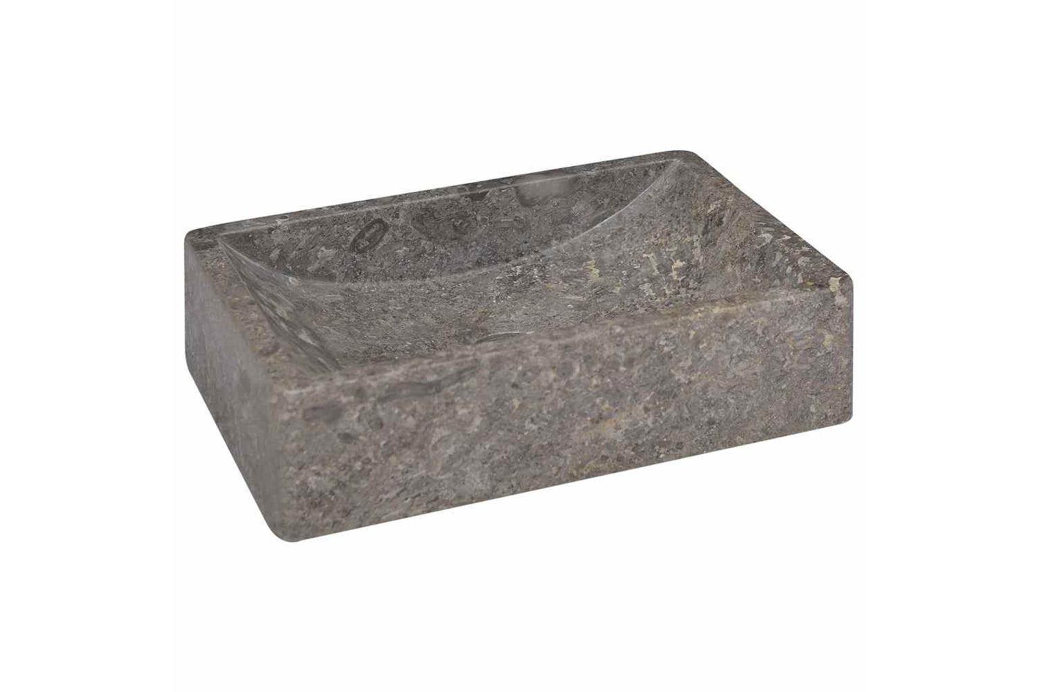 vidaXL 149156 Sink Marble 45x30x12cm High Gloss Grey-5