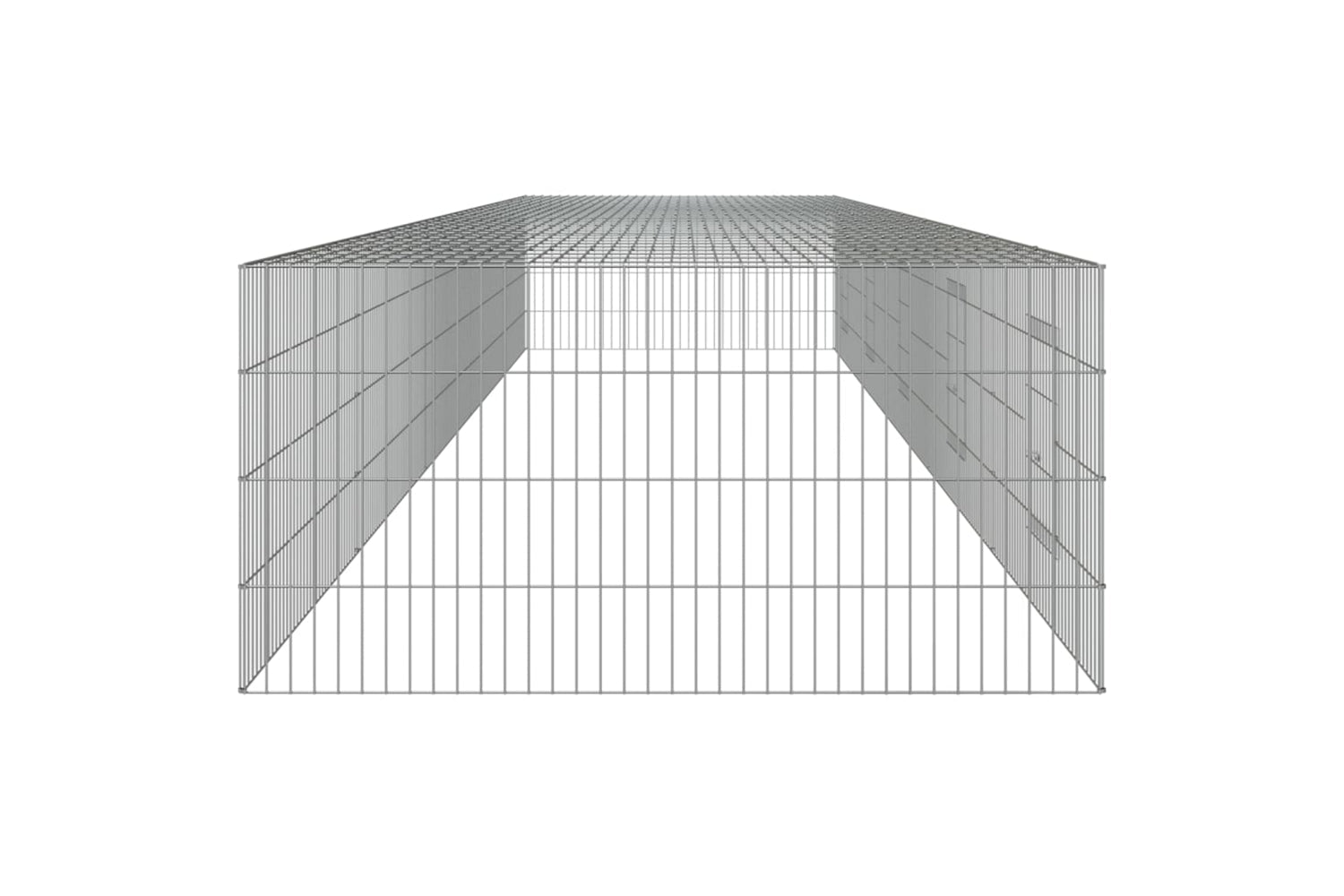 vidaXL 171566 5-panel Rabbit Cage 541x109x54cm Galvanised Iron-4
