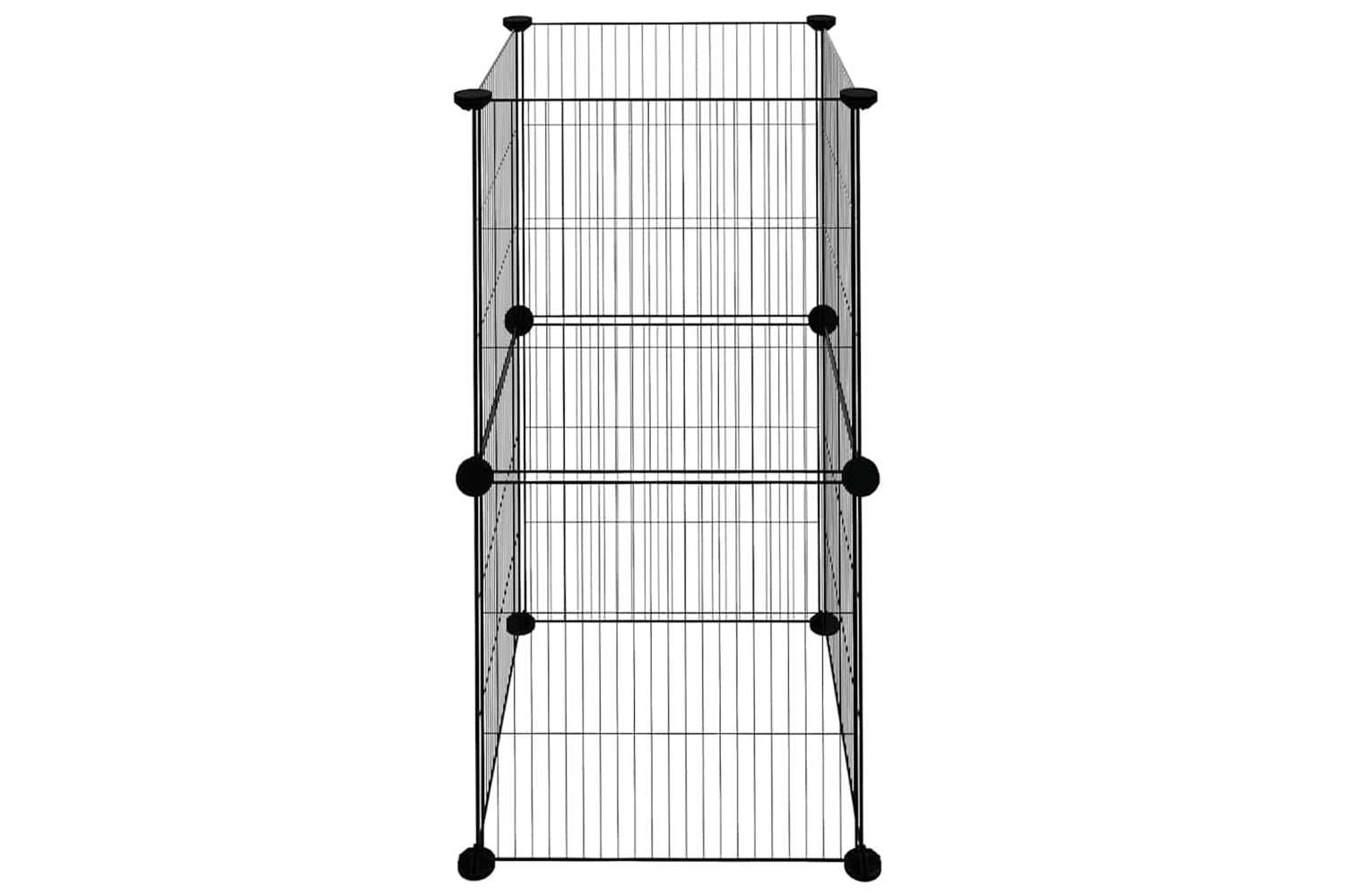 vidaXL 3114034 8-panel Pet Cage Black 35x35cm Steel-3