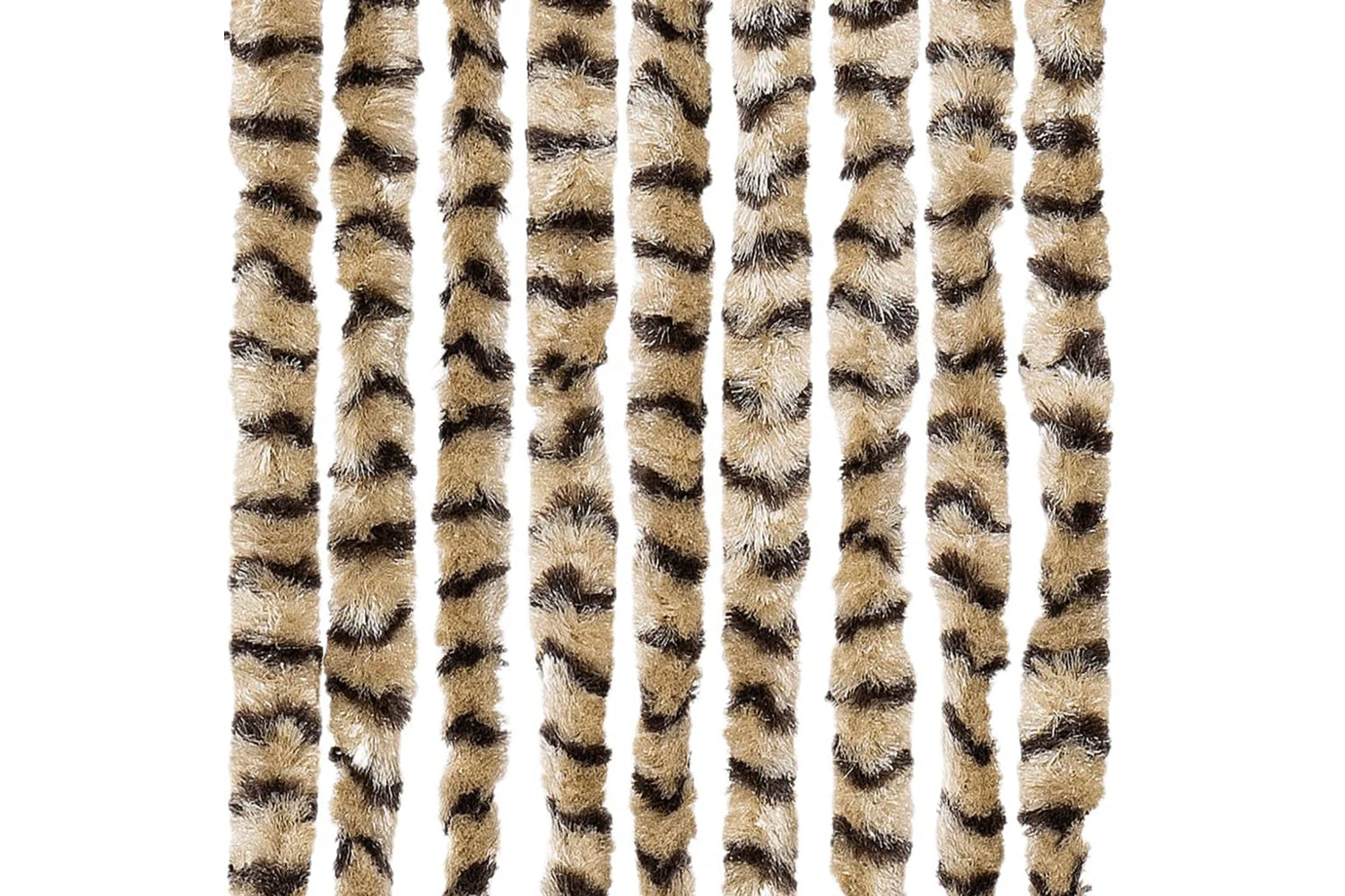 vidaXL Insect Curtain Beige And Brown 100x220cm Chenille-5