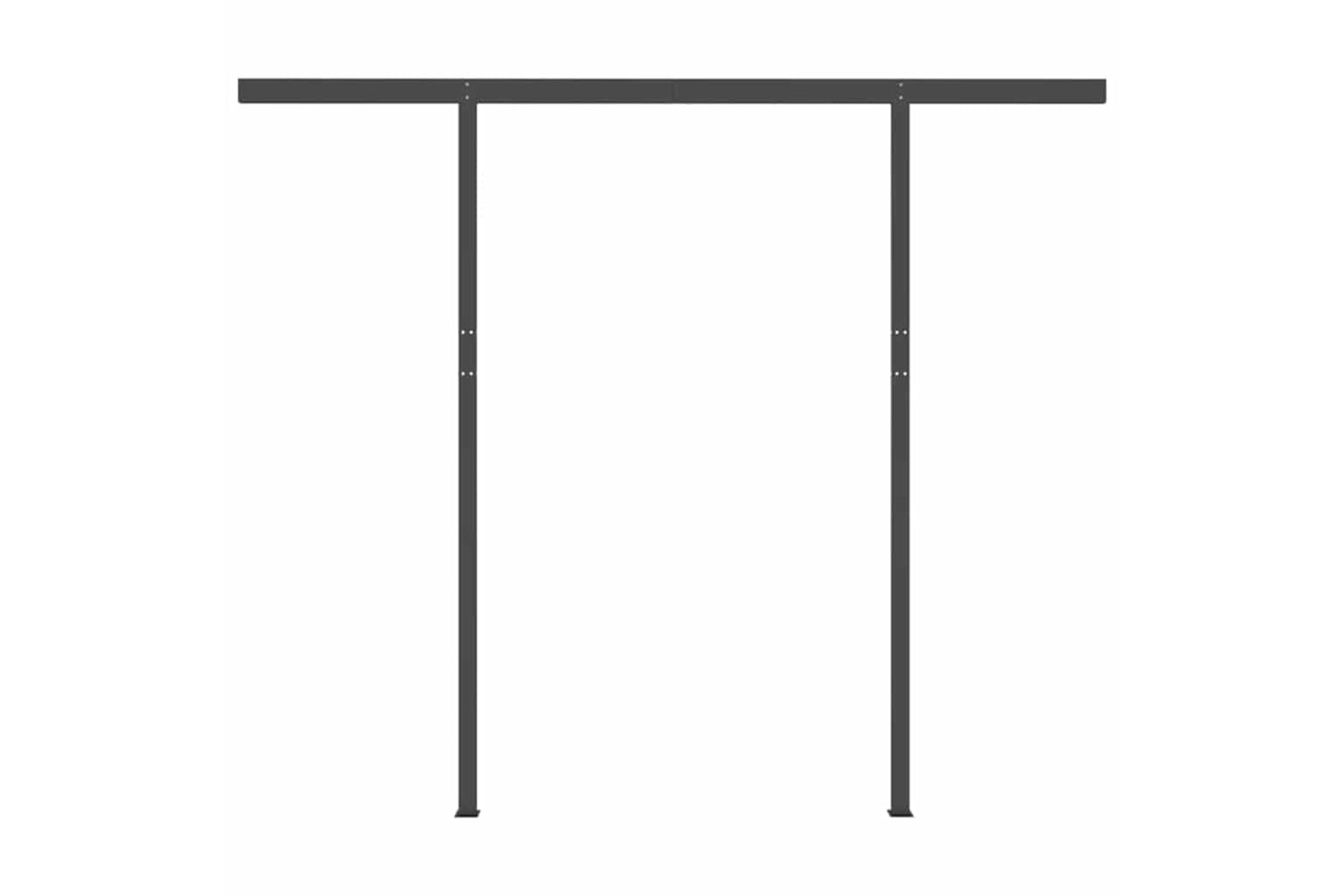 Vidaxl Manual Retractable Awning With Led 3.5x2.5 M Cream-7