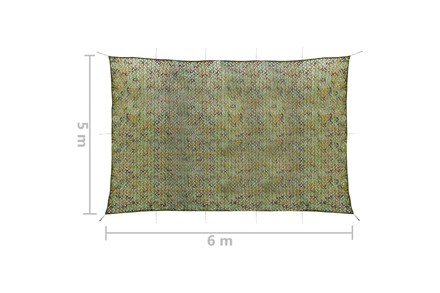 Vidaxl 135897 Camouflage Net With Storage Bag 5x6 M Green-5