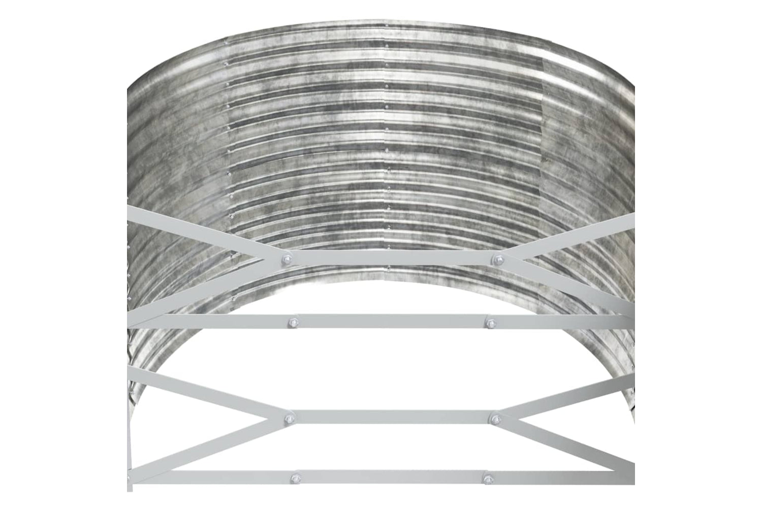 vidaXL 319067 Garden Raised Bed Powder-coated Steel 249x100x68cm Silver-4