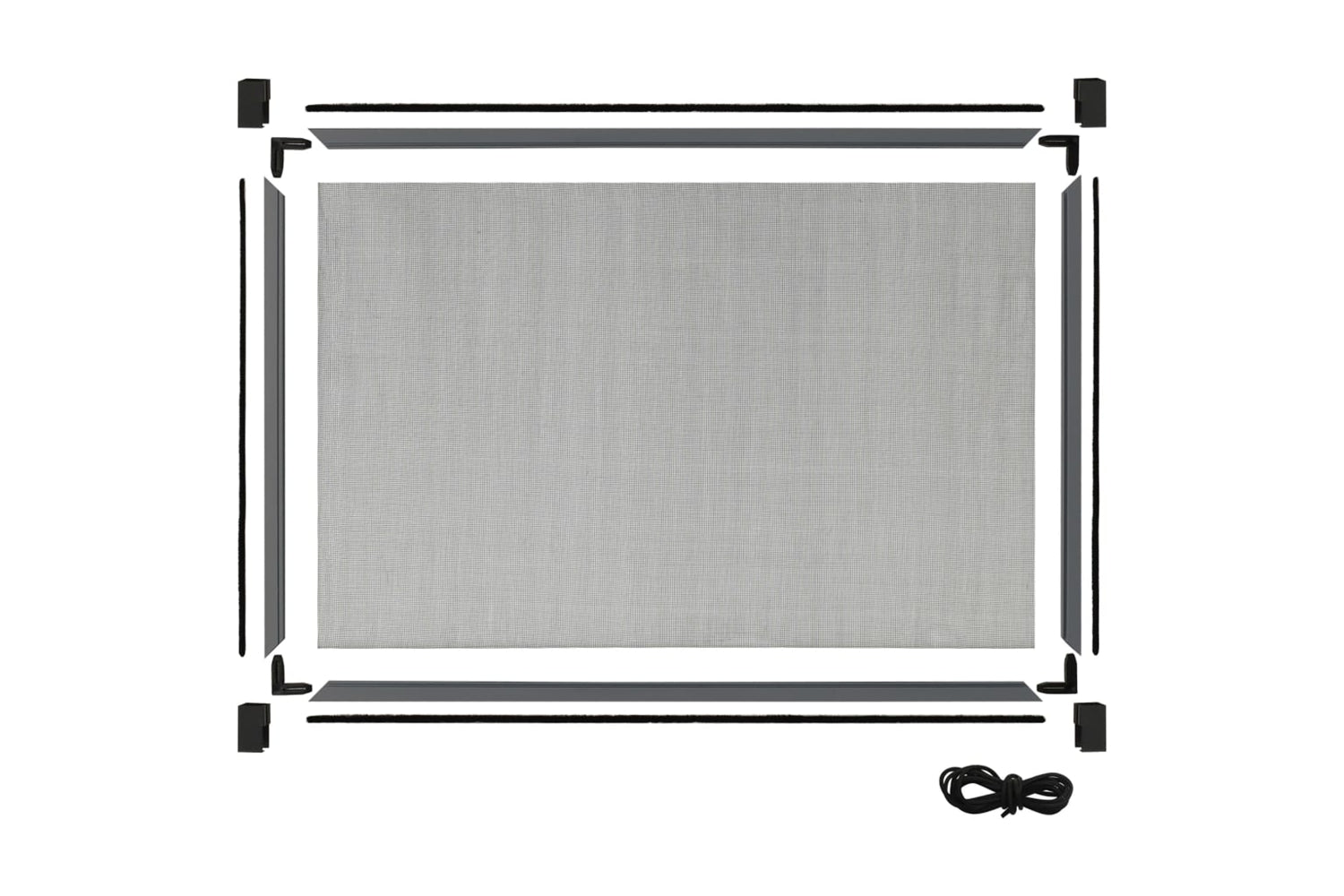 Vidaxl 149040 Extendable Insect Screen For Windows Anthracite-6