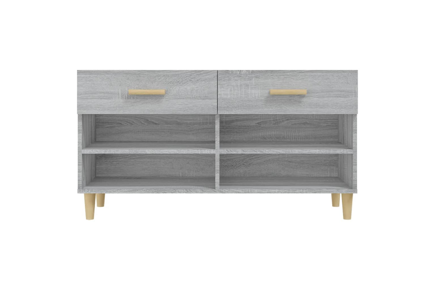 vidaXL 817568 Shoe Cabinet Grey Sonoma 102x35x55cm Engineered Wood-5