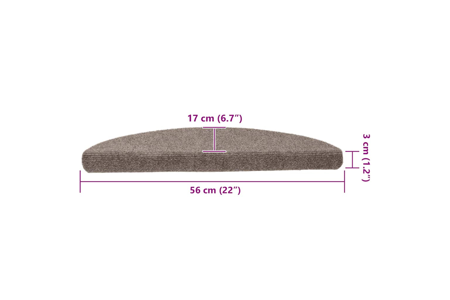 vidaXL 322354 Self-adhesive Stair Mats 15 Pcs Cream 56x17x3cm Needle Punch-8