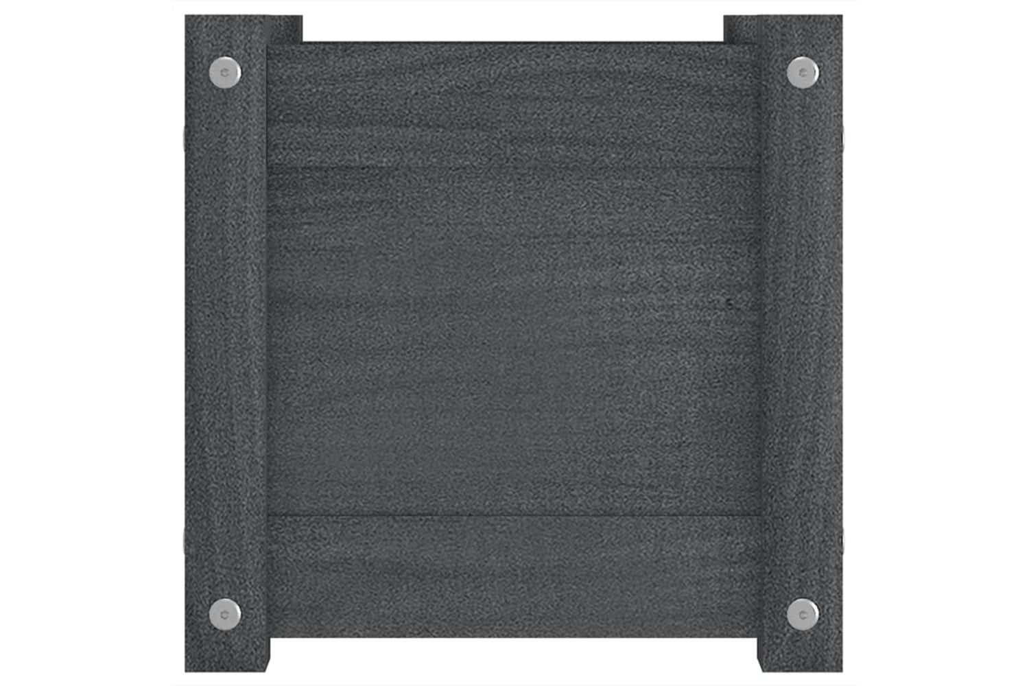 vidaXL 810527 Garden Planters 2 Pcs Grey 31x31x31cm Solid Pinewood-5
