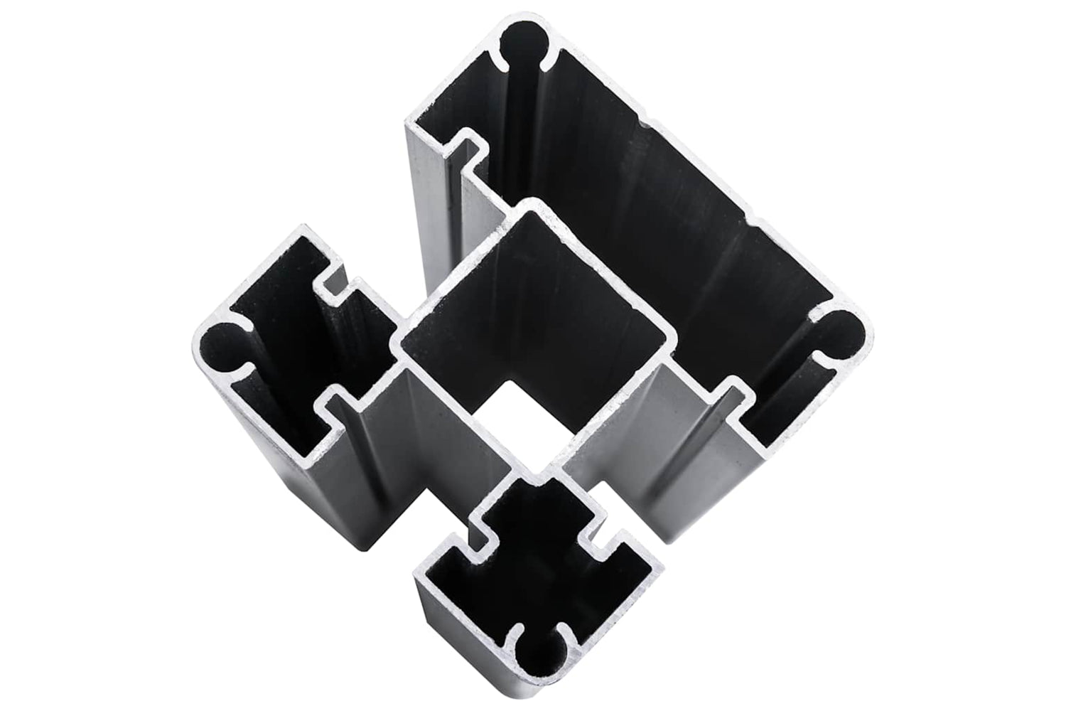 Vidaxl Fence Panel Wpc 180x146 Cm Black-7