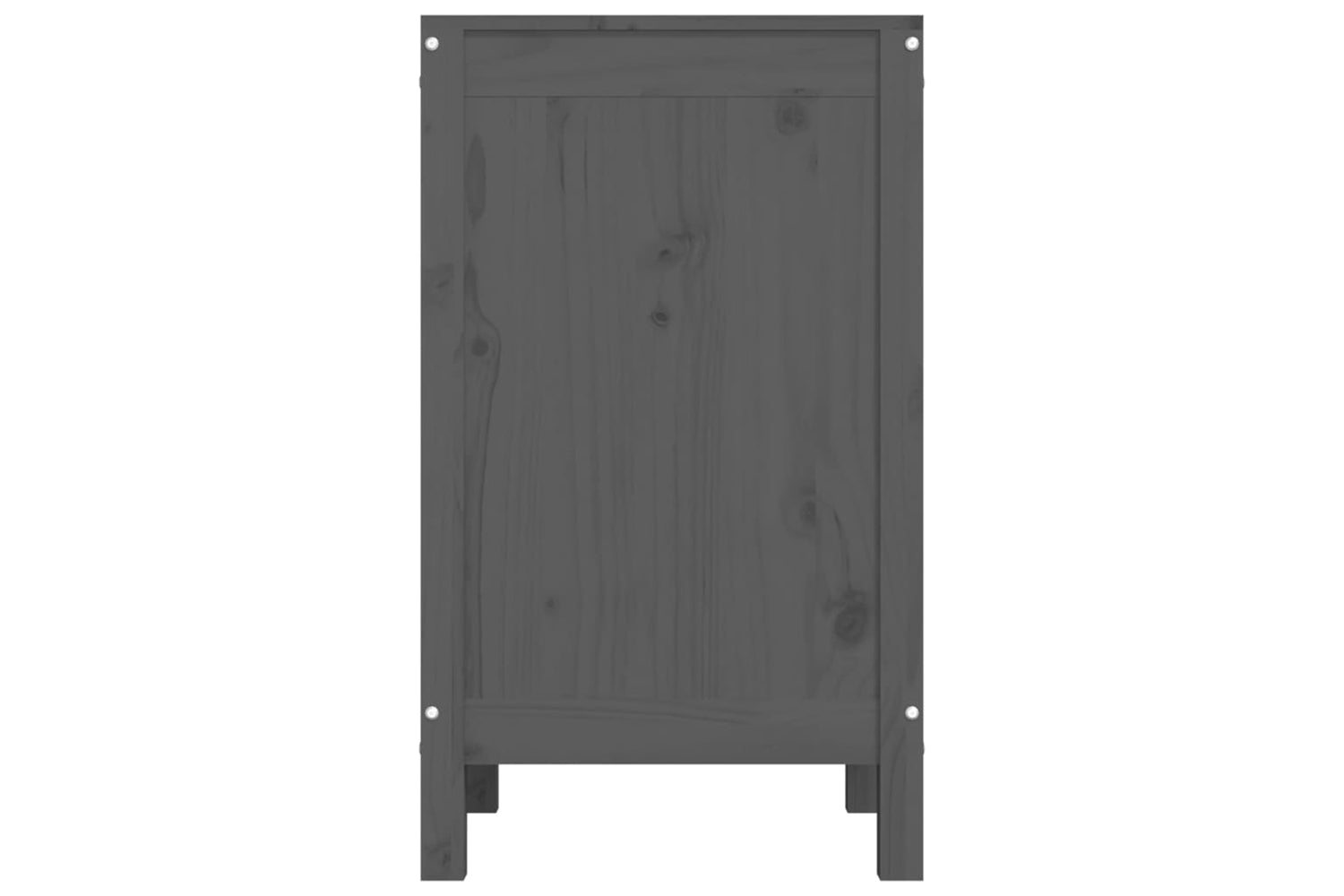 vidaXL 823576 Laundry Box Grey 44x44x76cm Solid Wood Pine-6
