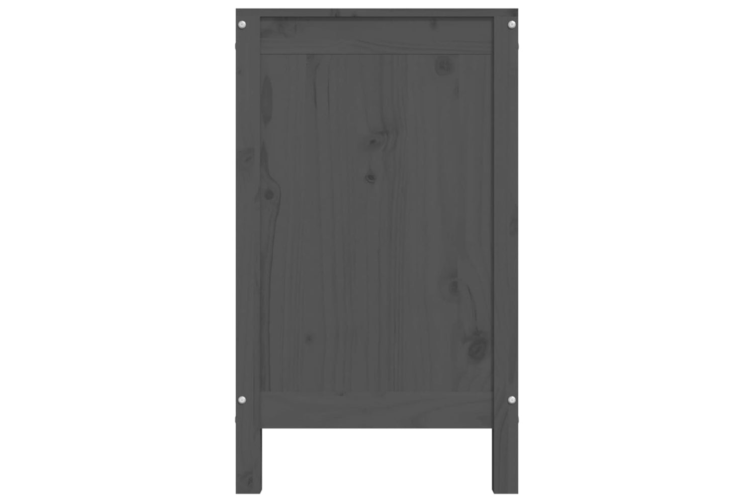 vidaXL 823581 Laundry Box Grey 88.5x44x76cm Solid Wood Pine-6