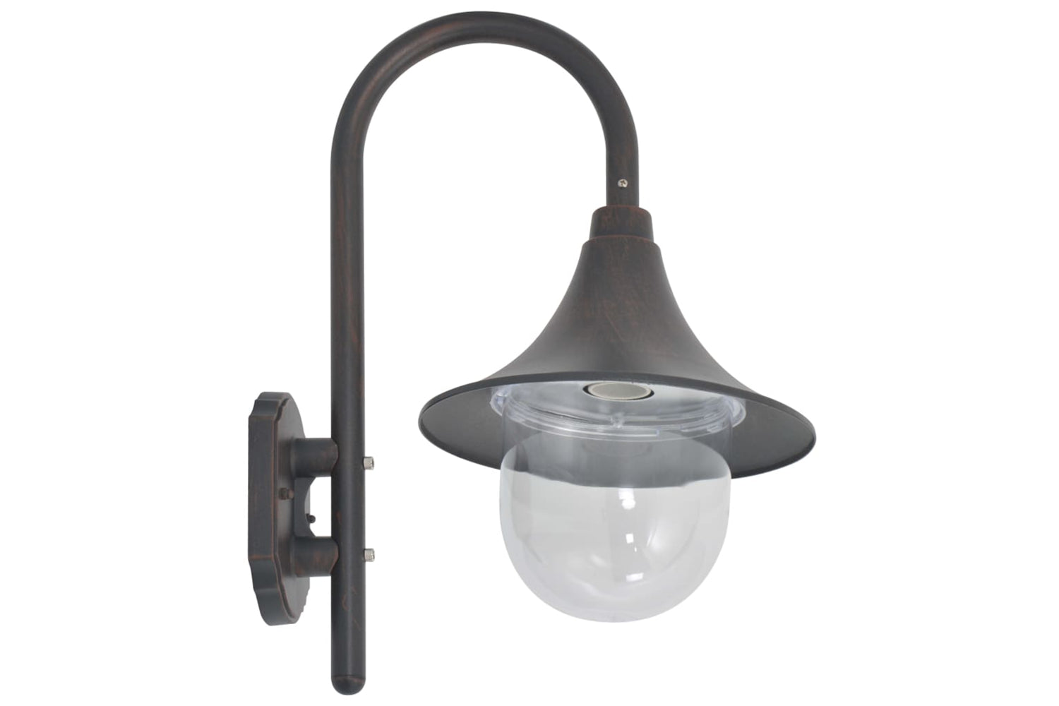 vidaXL 44213 Garden Wall Lamp E27 42cm Aluminium Bronze-3