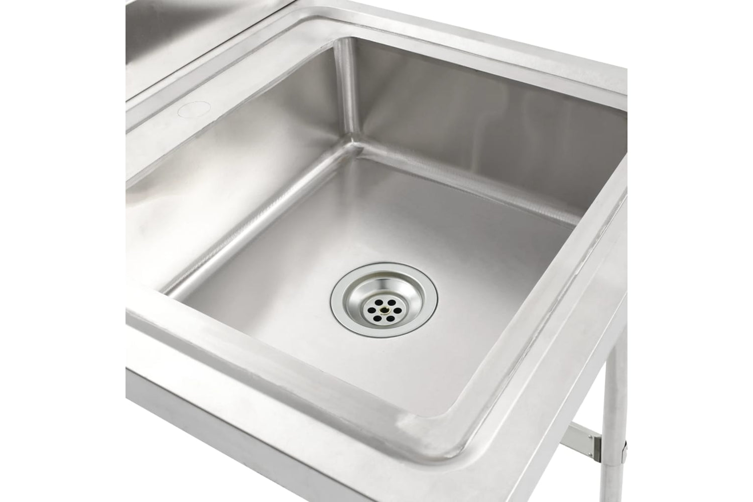Vidaxl Kitchen Sink Single Basin Stainless Steel-4