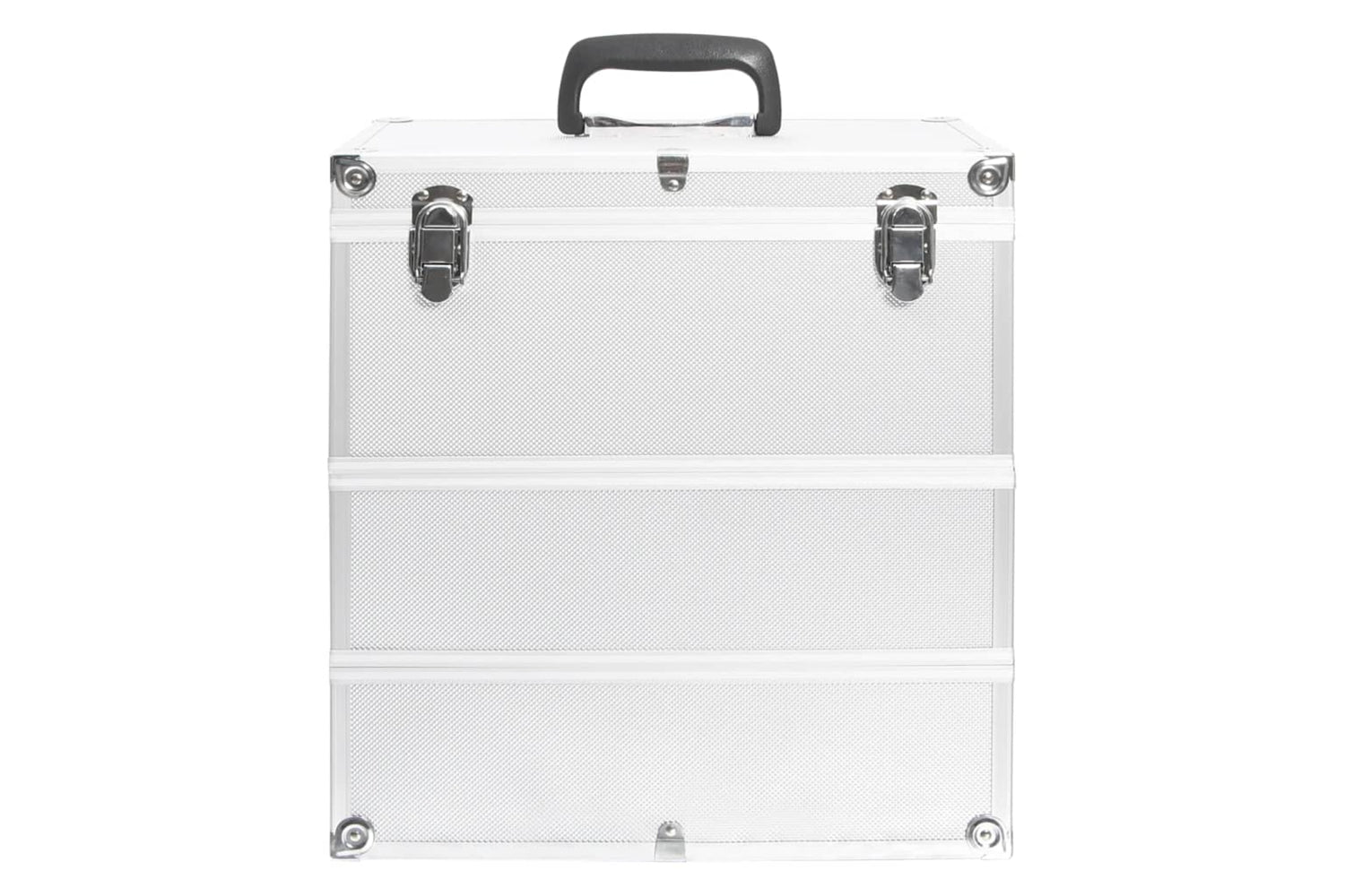 vidaXL 91839 Make-up Case 37x24x40cm Silver Aluminium-3