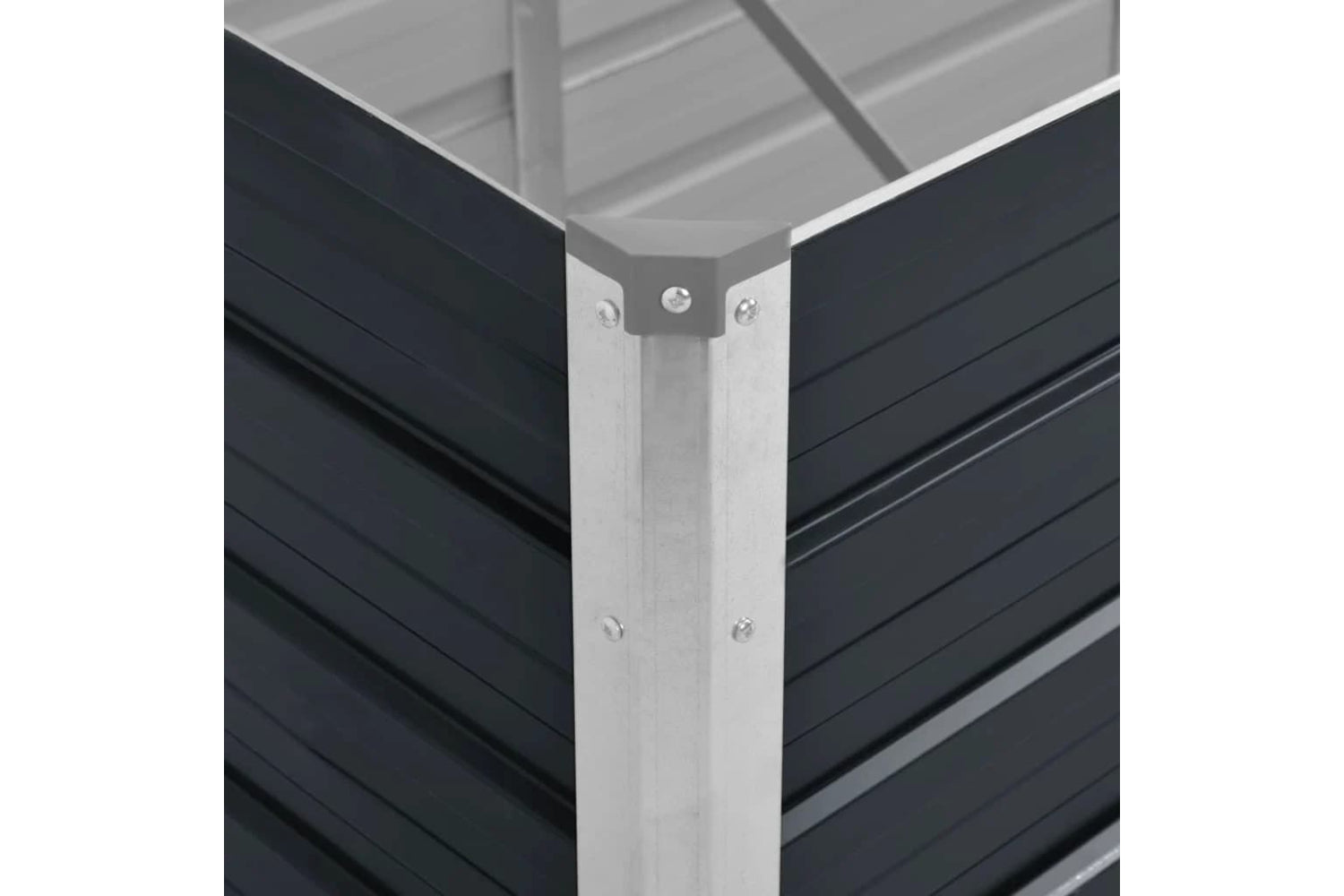 vidaXL 45730 Garden Raised Bed Anthracite 160x40x77cm Galvanised Steel-6