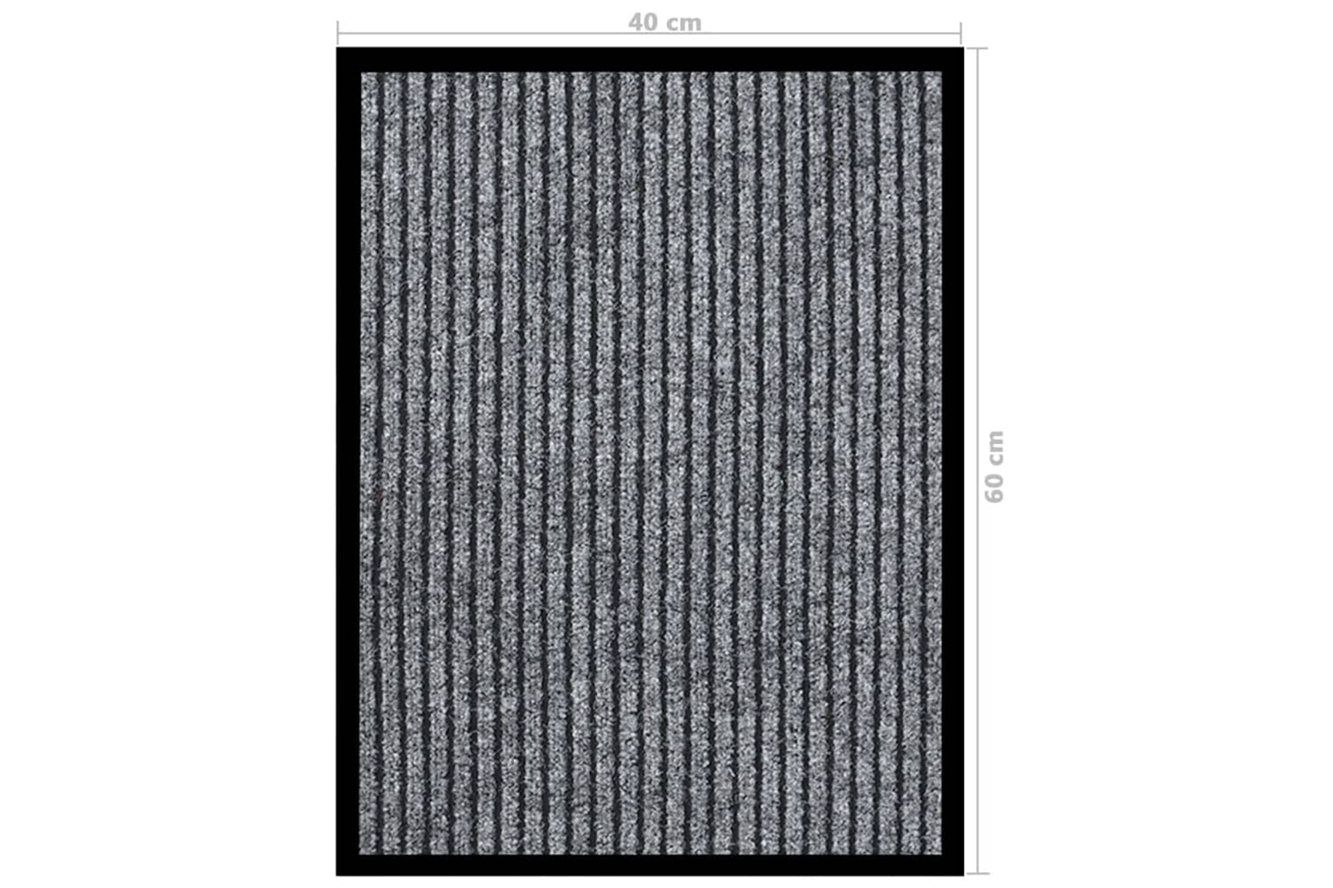 vidaXL 331604 Doormat Striped Grey 40x60cm-6