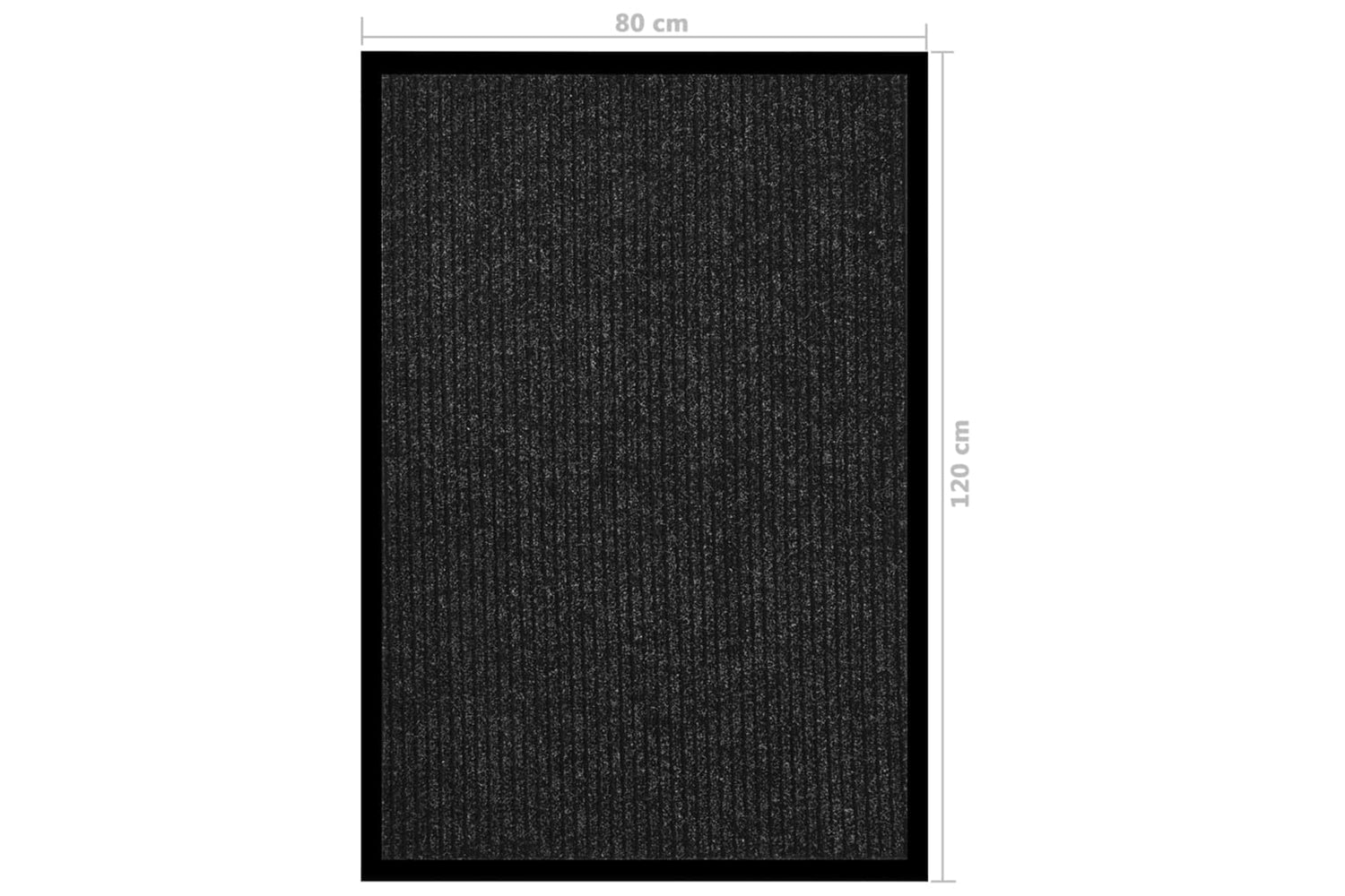 vidaXL 331609 Doormat Striped Anthracite 80x120cm-6