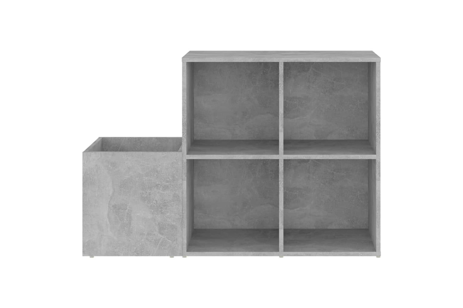 vidaXL 808255 Hall Shoe Cabinet Concrete Grey 105x35.5x70cm Engineered Wood-4