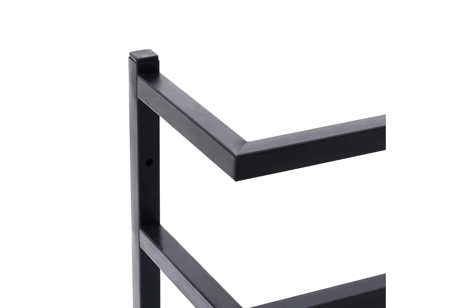 vidaXL 336125 Towel Rack Black 24x12x96cm Steel-6
